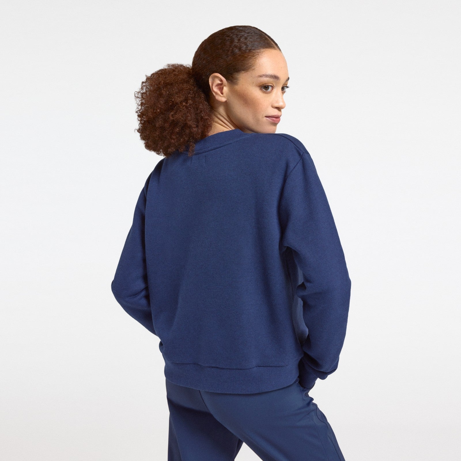 Alternative view of Women's Merino Blend Sweatshirt - Deep Navy