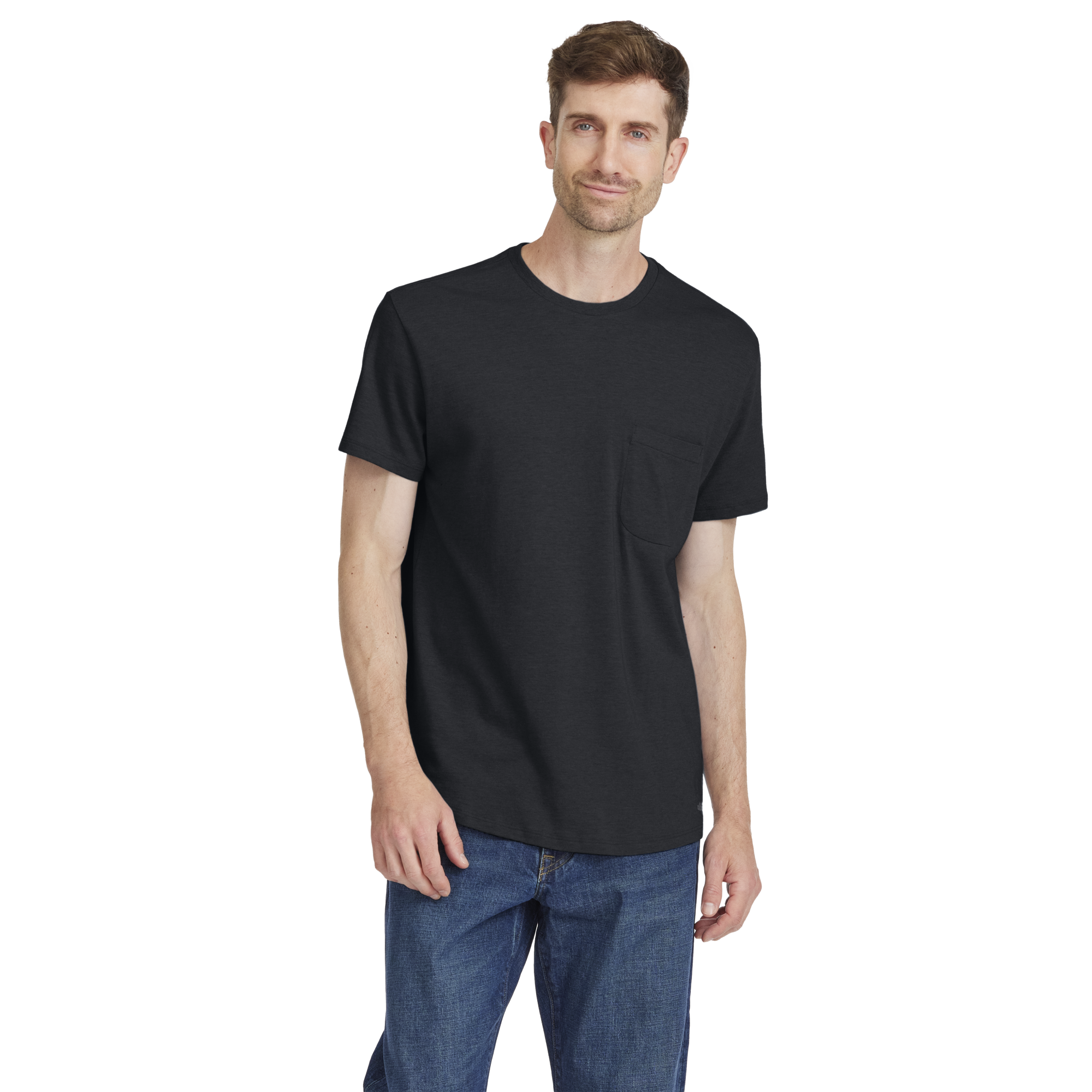 Men's Soft Merino Tee - True Black