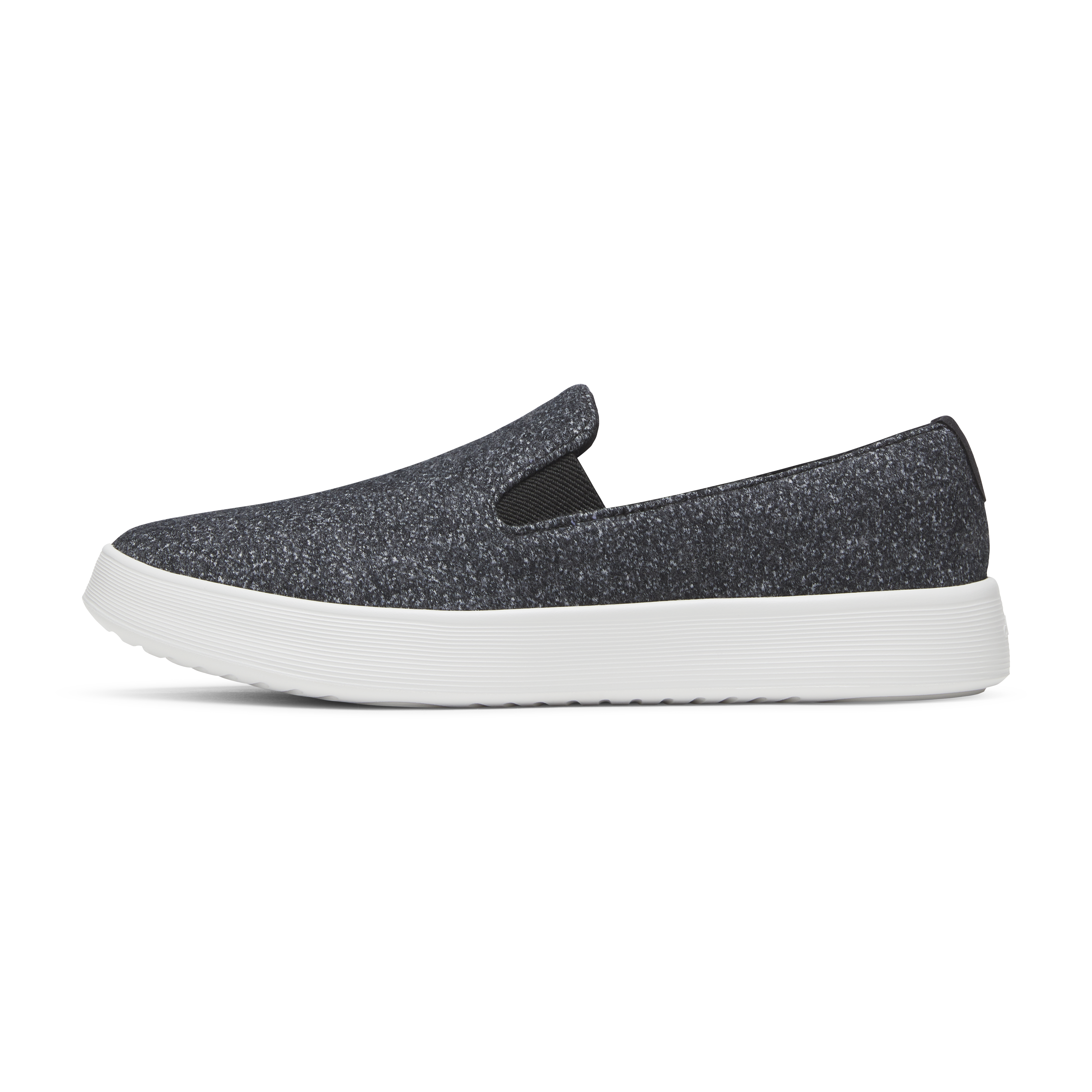 Men's Wool Cruiser Slip On - Dark Grey (Light Grey Sole)