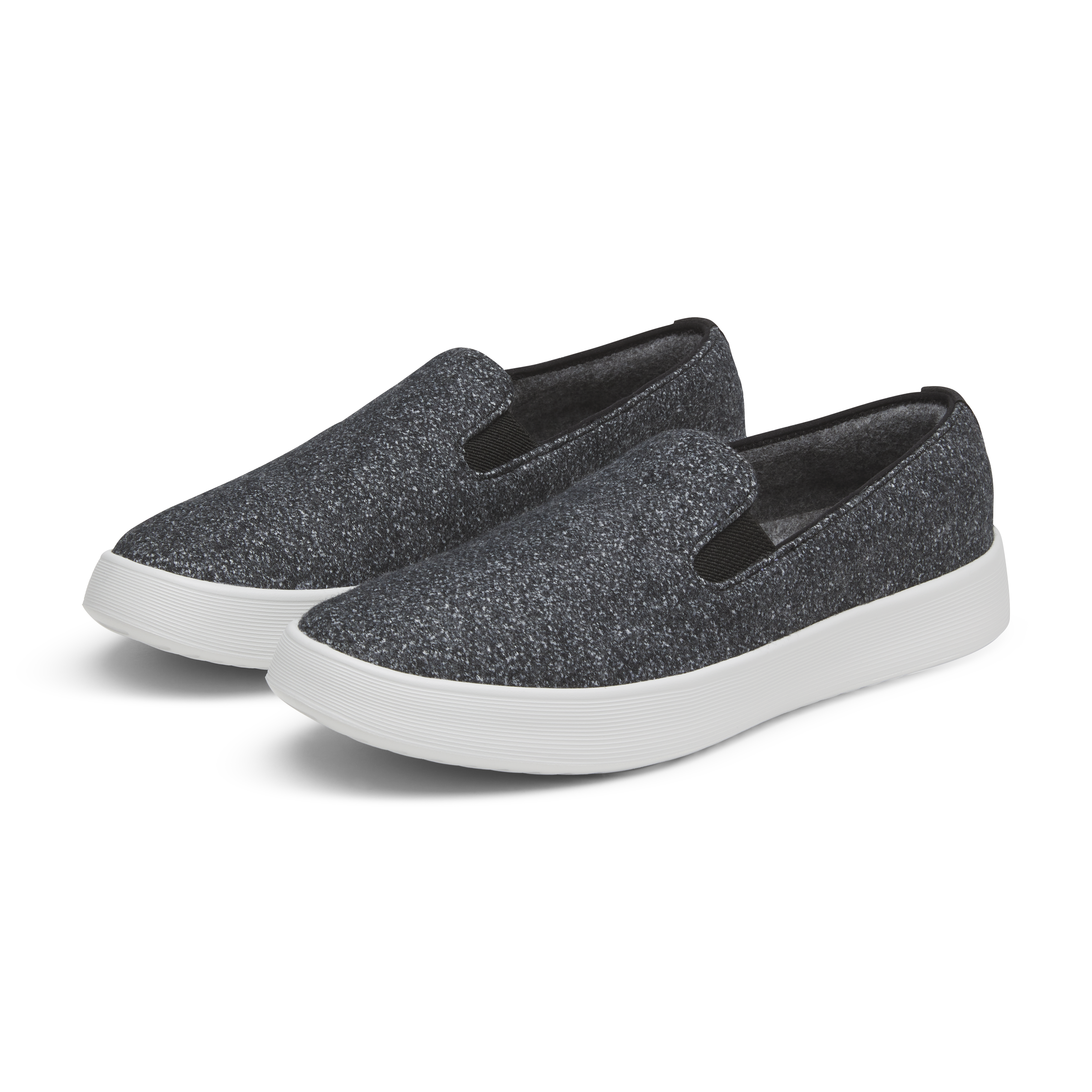 Men's Wool Cruiser Slip On - Dark Grey (Light Grey Sole) - Image 5