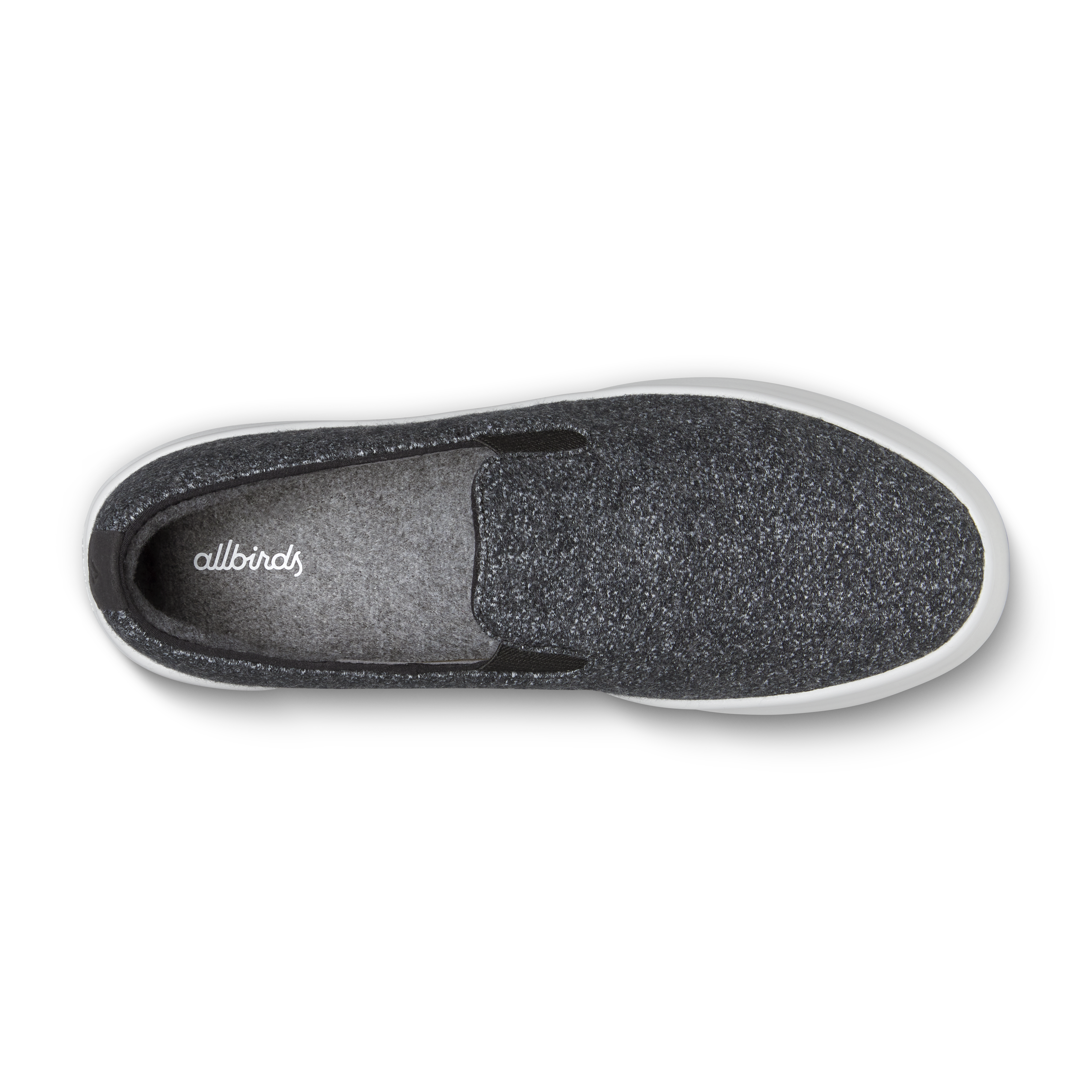 Men's Wool Cruiser Slip On - Dark Grey (Light Grey Sole) - Image 3