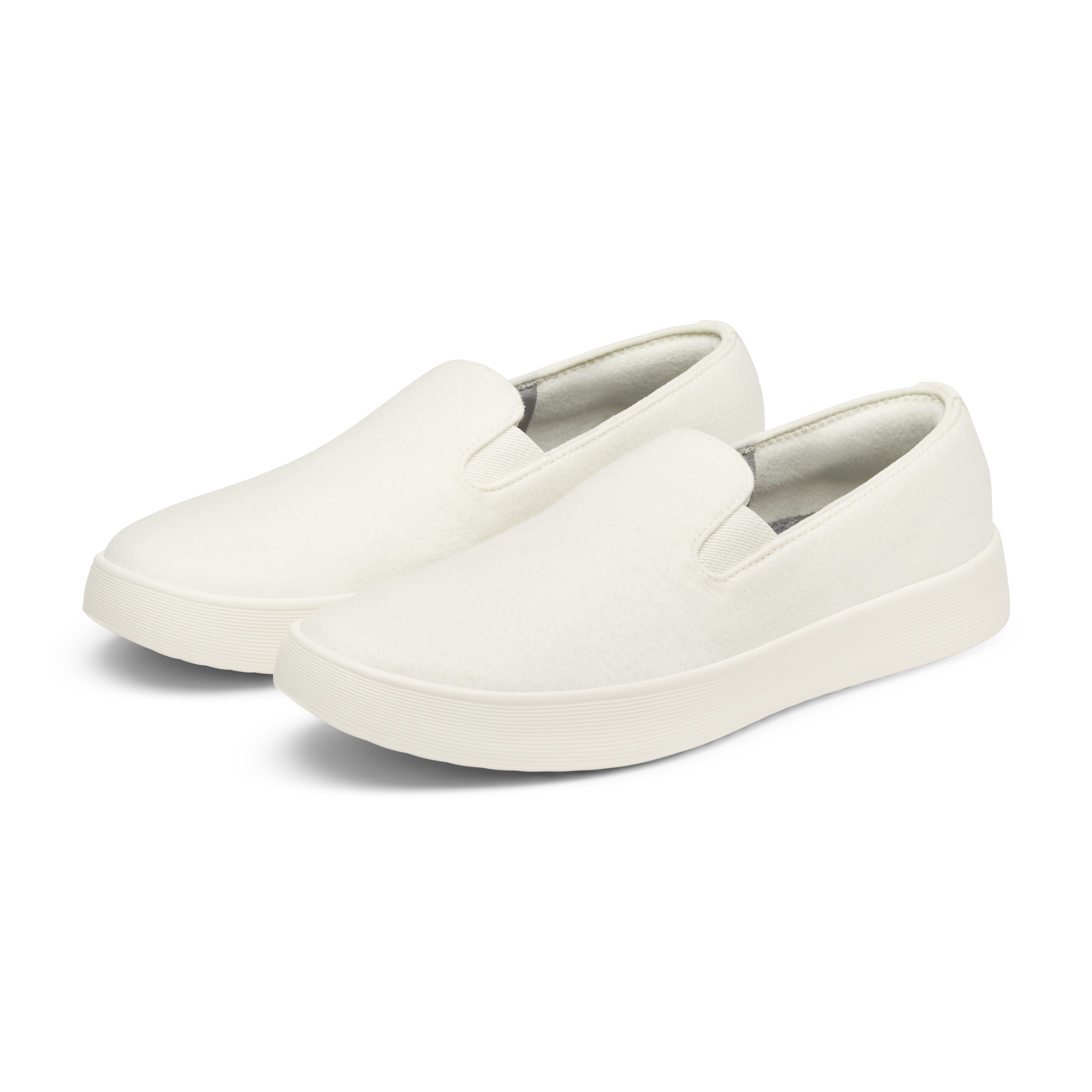 Men's Wool Cruiser Slip On - Natural White (Natural White Sole) - Image 5