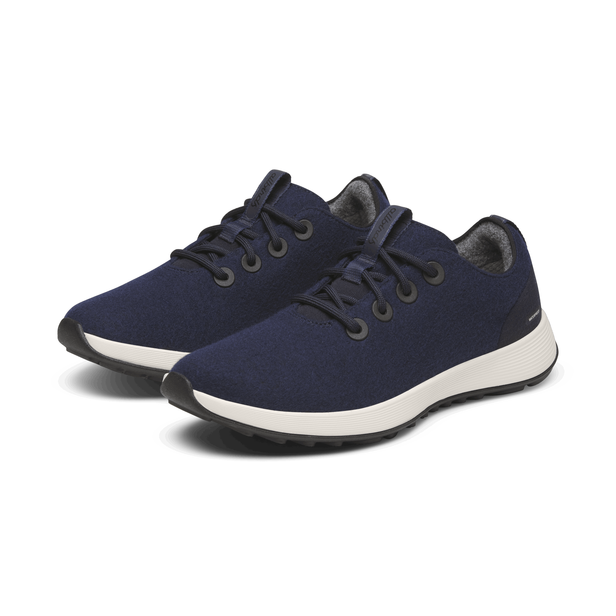 Women's Wool Runner NZ Waterproof - Dark Navy (Natural White Sole) - Image 5