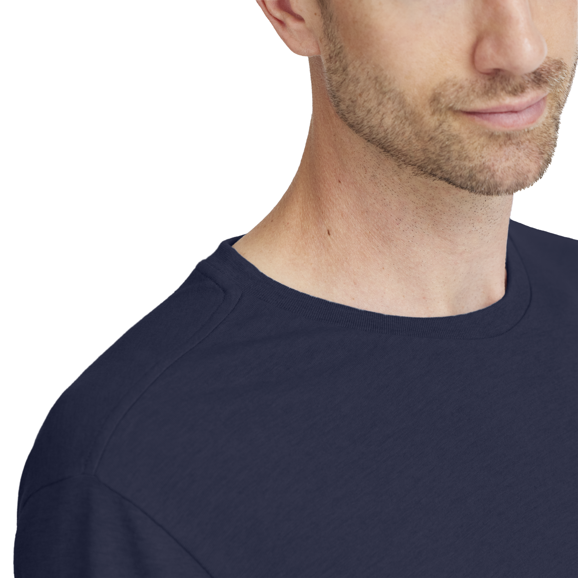 Alternative view of Men's Soft Merino Tee - Deep Navy