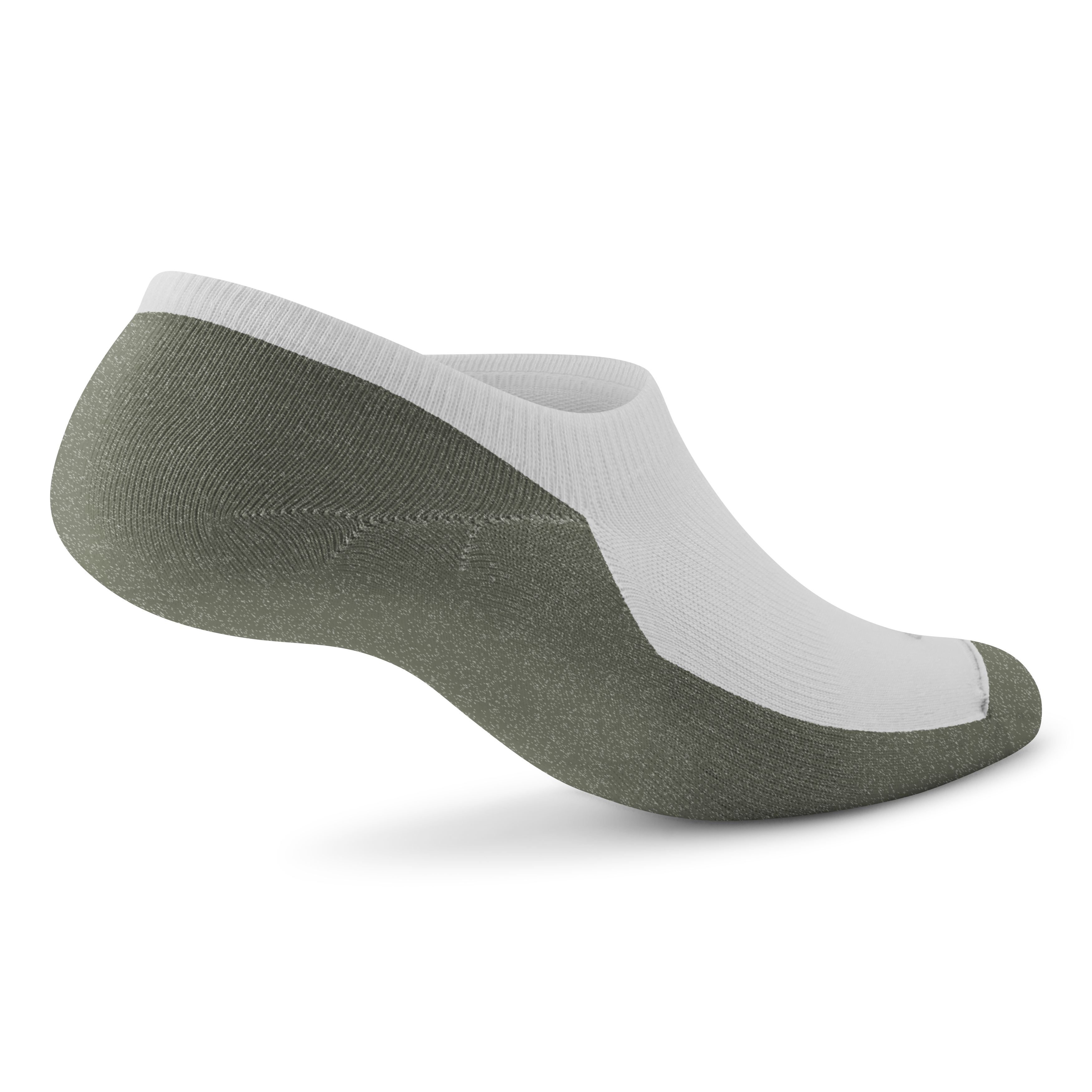 Alternative view of Anytime No Show Sock - Blizzard/Thunder Green