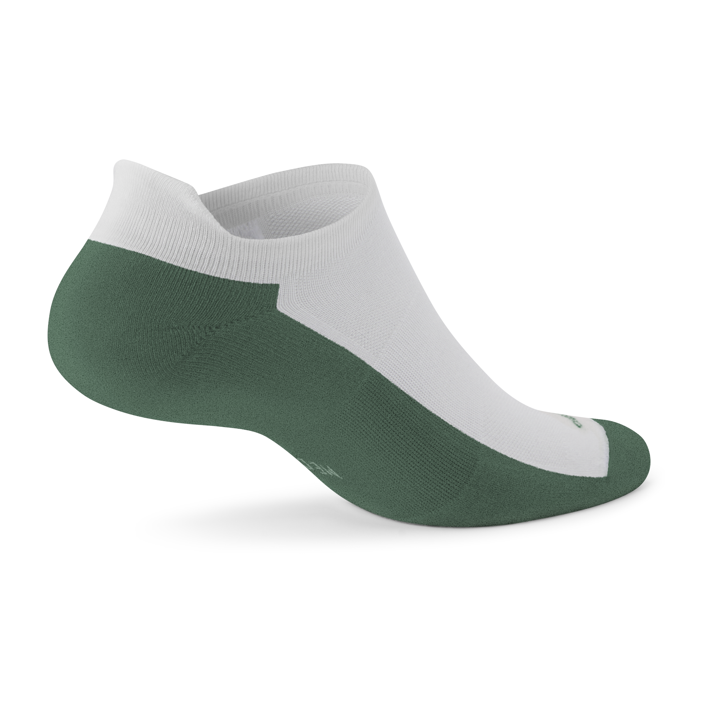 Alternative view of Anytime Ankle Sock - Blizzard (Verdant Green Sole)