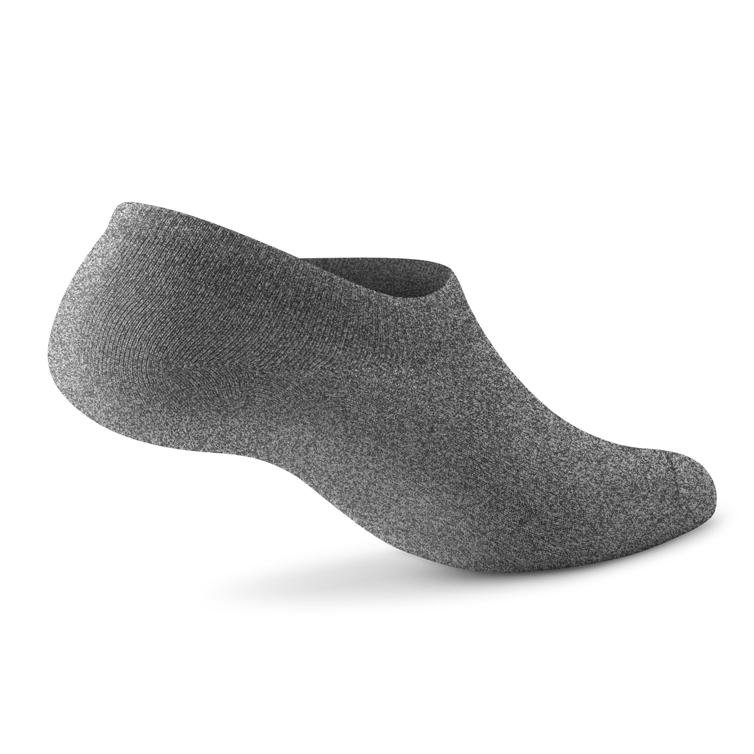 Alternative view of Anytime No Show Heel Grip Sock - Natural Grey Heather